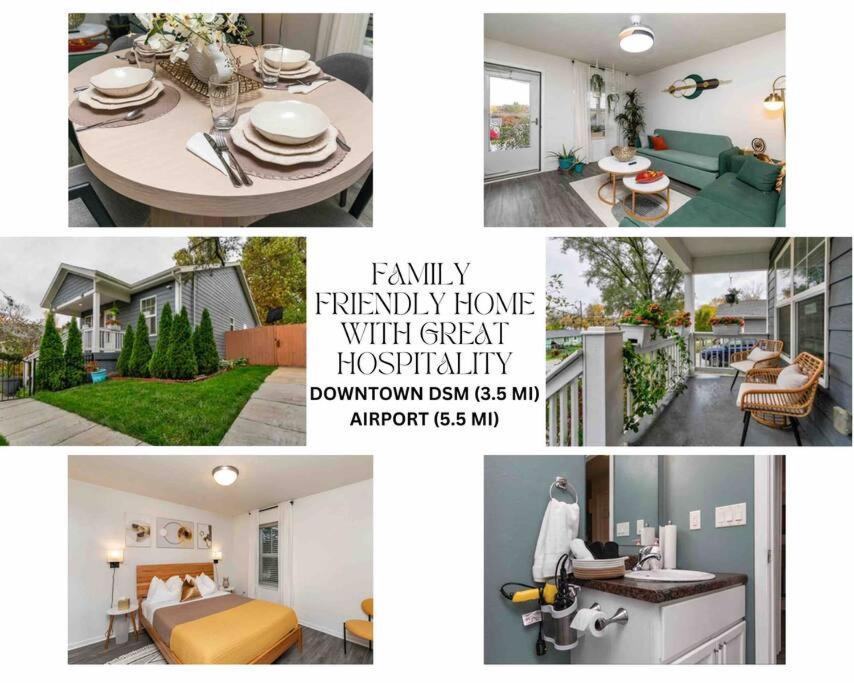 Family Friendly Home Close To Airport And Downtown Дес Мойнс Екстериор снимка